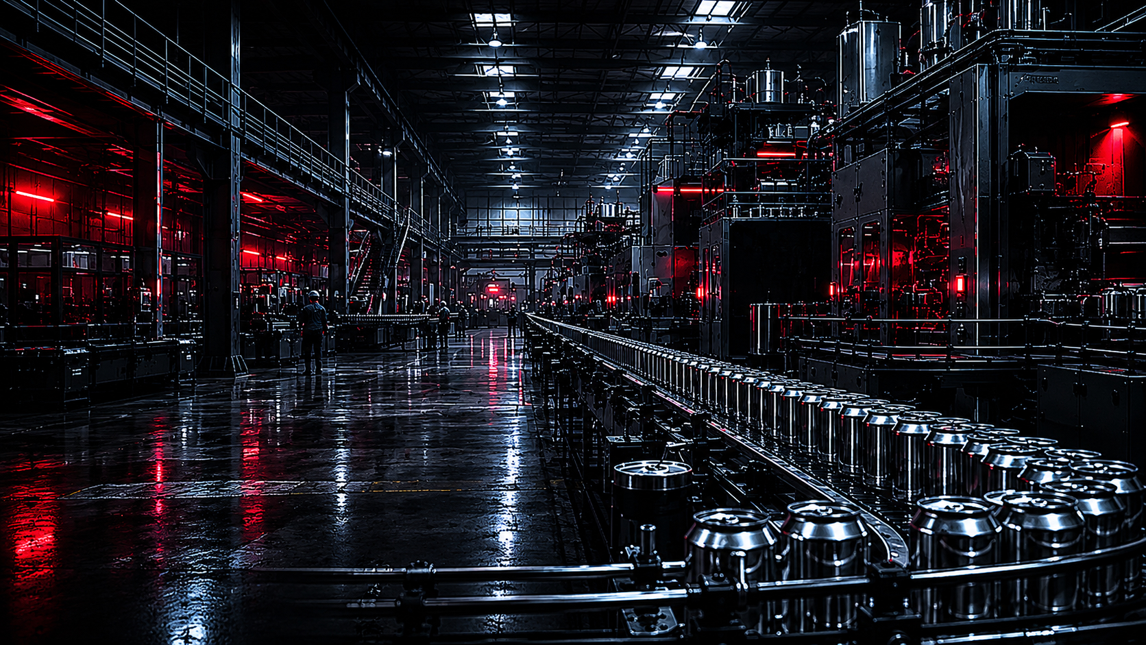 Cinematic factory floor